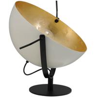 Masterlight Retro witte staande lamp Industria Uplight 60cm wit met oud zilver 4198-06-08-B