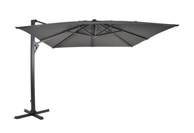 Premium Zweefparasol Taurus Grijs - 3x3m Premium Zweefparasol Taurus Grijs - 3x3m