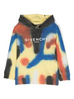 Givenchy Kids hoodie à effet dégradé - Jaune