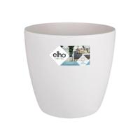 Elho Brussels Rond Wielen 47 - Bloempot voor Binnen - Ø 46.5 x H 43.5 cm - Wit