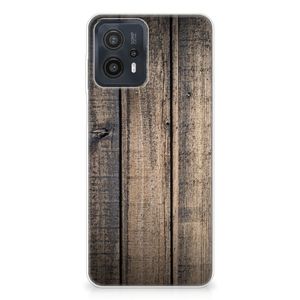 Motorola Moto G23 | G13 Bumper Hoesje Steigerhout