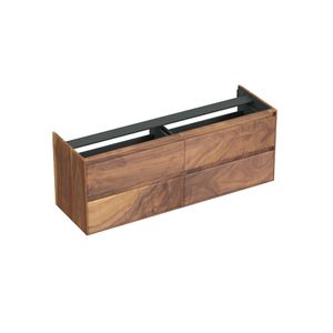 Onderkast Forzalaqua Reno 160x51x60 Cm 4 Lades Softclose Noten Pure Walnut