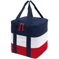 Grote koeltas blauw/wit/rood met hengsels 17 liter - thumbnail