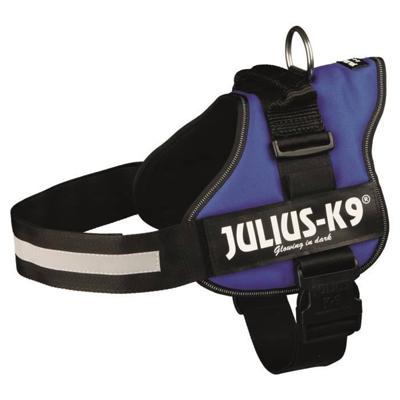 Krachtharnas Julius-k9 - 2 - L-xl: 71-96 Cm-50 Mm - Blauw - Voor Hond