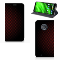 Motorola Moto G6 Hoesje met Magneet Geruit Rood