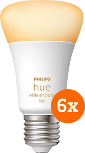 Philips Hue White Ambiance E27 1100lm 6-pack