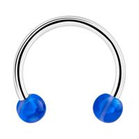 Circular barbell Chirurgisch staal 316L / Acryl Circular Barbells - thumbnail