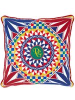 Dolce & Gabbana coussin médium à broderies géométriques - Rouge