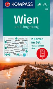 Wandelkaart 205 Wien und Umgebung | Kompass