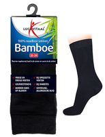 Bamboe sok lang zwart maat 39-42