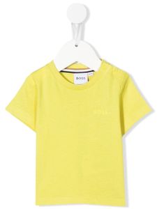 BOSS Kidswear t-shirt à logo imprimé - Jaune