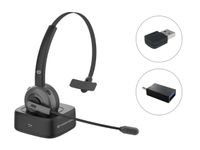 Conceptronic POLONA03BDA hoofdtelefoon/headset Hoofdtelefoons Hoofdband Kantoor/callcenter Bluetooth Oplaadhouder Zwart - thumbnail