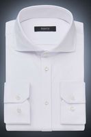 Desoto Luxury Slim Fit Jersey shirt wit, Effen - thumbnail