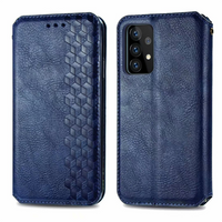 Samsung Galaxy A14 5G hoesje - Bookcase - Pasjeshouder - Portemonnee - Diamantpatroon - Kunstleer - Blauw