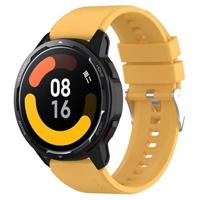 By Qubix - Compatible met Garmin Venu 2 / Garmin Venu 3 - Siliconen sportband - Geel - Compatible Garmin bandje - Bandbreedte: 22mm