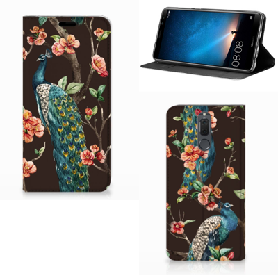 Huawei Mate 10 Lite Hoesje maken Pauw met Bloemen