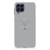 Samsung Galaxy M53 Stevig Bumper Hoesje Grijs Baby Olifant