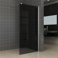 Inloopdouche Miami 90x200cm Antikalk Rookglas Chroom Profiel 10mm Veiligheidsglas Easy Clean