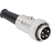 BKL Electronic 0202005 DIN-connector Stekker, recht Aantal polen: 6 Zilver 1 stuk(s)