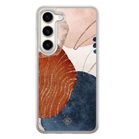 Samsung Galaxy S23 hybride hoesje - Abstract terracotta