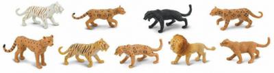 Safari speelfigurenset Big Cats junior 9 delig Safari speelfigurenset Big Cats junior 9 delig