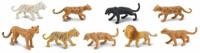 Safari speelfigurenset Big Cats junior 9 delig