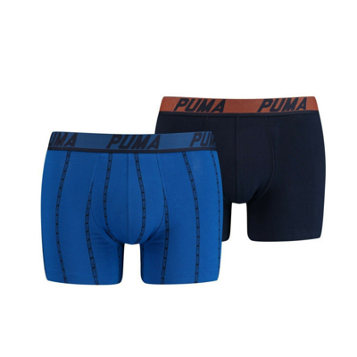 Puma 2-pack boxershorts - blauw/ zwart Puma 2-pack boxershorts - blauw/ zwart
