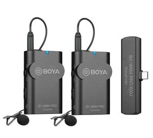 Boya 2.4 GHz Duo Lavalier Microfoon Draadloos BY-WM4 Pro-K6 voor Android