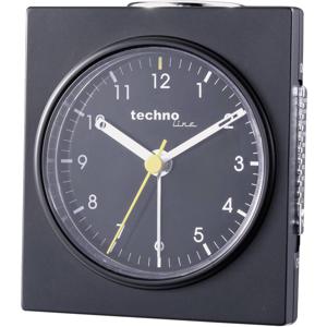 Techno Line Model Q schwarz Wekker Kwarts Zwart (mat) Alarmtijden 1