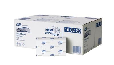 Tork Premium handdoek i-vouw 2-lgs wit 21x26 cm pak à 3150 stuks (100289) Tork Premium handdoek i-vouw 2-lgs wit 21x26 cm pak à 3150 stuks (100289)