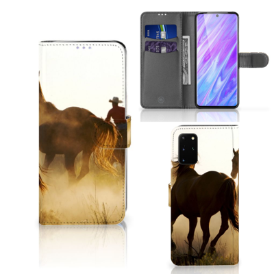 Samsung Galaxy S20 Plus Telefoonhoesje met Pasjes Design Cowboy Samsung Galaxy S20 Plus Telefoonhoesje met Pasjes Design Cowboy