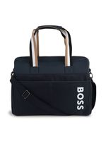 BOSS Kidswear sac à langer à logo imprimé - Bleu