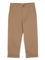 Golden Goose Kids pantalon chino à broderies - Marron - thumbnail