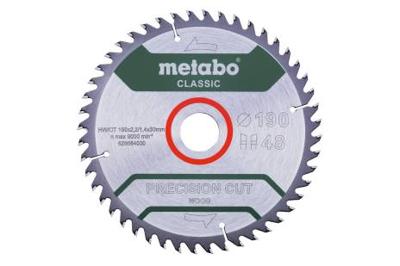 Metabo PRECISION CUT WOOD CLASSIC 628664000 Cirkelzaagblad 190 x 30 x 1.4 mm Aantal tanden: 48 1 stuk(s)