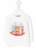 Moschino Kids pull à motif Teddy Bear - Blanc