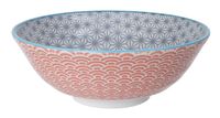 Tokyo Design Studio - Star Wave - Noodlekom - Grijs/Rood  - 21 x 7.8cm 1000ml