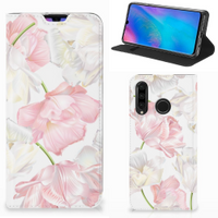 Huawei P30 Lite New Edition Smart Cover Lovely Flowers - thumbnail