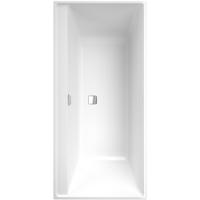 Villeroy & Boch Collaro bad rechthoek 160x75cm met badwaste chrome wit UBA160COR2DV-01 - thumbnail