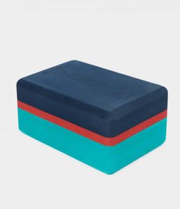 Manduka UpHold Yoga Blok EVA-Schuim Blauw/Rood Rechthoekig - 23 x 15 x 10 cm