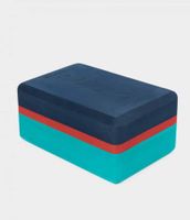 Manduka UpHold Yoga Blok EVA-Schuim Blauw/Rood Rechthoekig - 23 x 15 x 10 cm - thumbnail