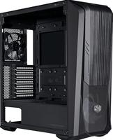 Cooler Master MasterBox 500 pc behuizing - Mid-Tower, FineMesh voorkant met 120 mm ARGB fan en 120 mm case fan achterin, verwijderbare panelen, ruit van gehard glas, veelzijdige koel- en bouwopties