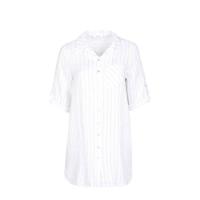 Paprika gestreepte blouse wit/grijs