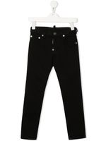 DSQUARED2 KIDS jean slim à patch logo - Noir