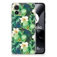 Motorola Edge 30 Neo TPU Case Orchidee Groen