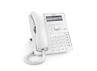 Snom D715 IP-telefoon, SIP bureautelefoon (5 configureerbare LED functietoetsen, vier-lijn B/W-scherm met achtergrondverlichting, XML mini browser), Wit, 00004381