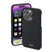 Hama Hoes voor Apple iPhone 14 Pro (telefoonhoes beschermt tegen stoten, krassen en vuil, elegante case van kunstleer) zwart
