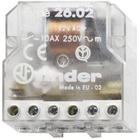 Finder 26.02.8.024.0000 Stroomstootschakelaar Inbouw 2x NO 24 V/AC 10 A 2500 VA 1 stuk(s)