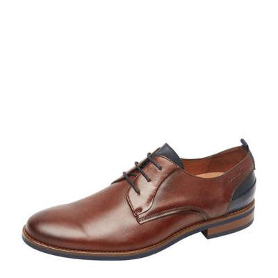 Van Lier Sabinus nubuck veterschoenen cognac Van Lier Sabinus nubuck veterschoenen cognac