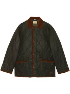 Gucci Green Quilted Wool Jacket - Vert