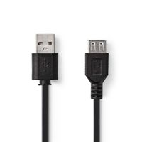 Nedis CCGT60010BK30 Kabel Usb 2.0 A Male - Usb A Female 3,0 M Zwart